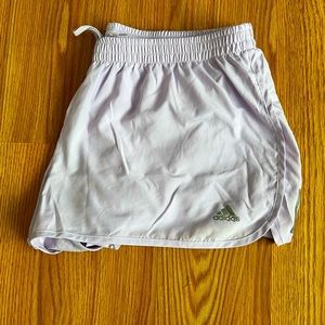 Light Purple & Black Adidas Athletic Shorts